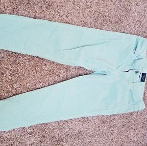 American eagle mint corduroy jeggings